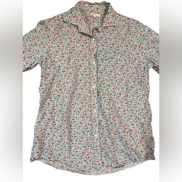 Ann Mashburn Floral Button Down Size Medium - Picture 3 of 9